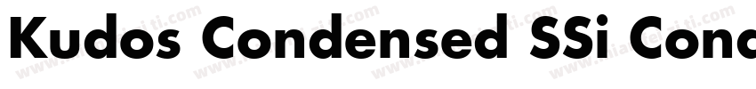 Kudos Condensed SSi Condensed Ital字体转换